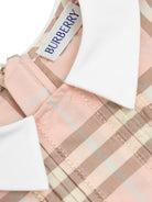 Abito Eadelle per neonata Burberry Kids rosa con motivo a quadri 8121224 C4170 BURBERRY KIDS 
