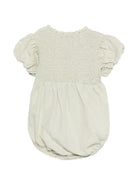 Tutina Eledor per neonata Donsje verde con dettagli arricciati 3045600 00015 DONSJE KIDS 