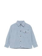 Giacca per bambino Emporio Armani Kids azzurro chiaro con colletto classico EB001428 AF26401 U9366 EMPORIO ARMANI KIDS 
