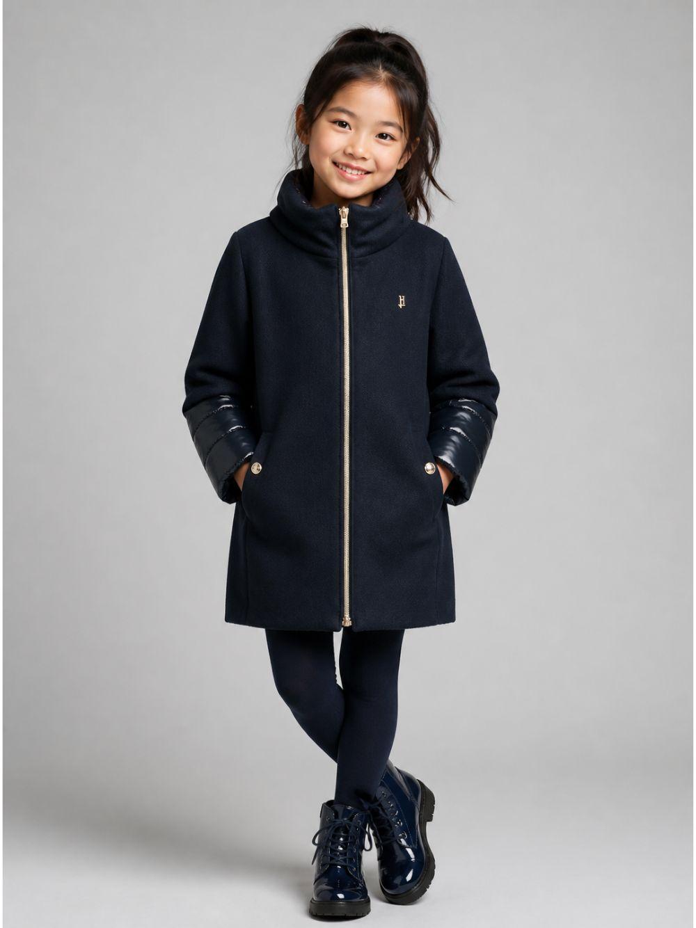 Cappotto per bambina Herno Kids blu con design imbottito CA000014G33344 9202 HERNO KIDS 