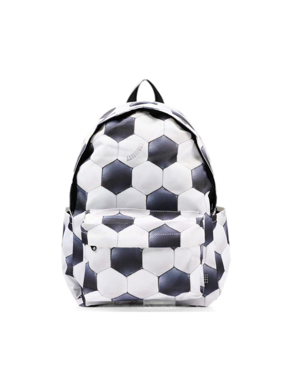 Zaino per bambino Molo Kids bianco e nero con stampa grafica pallone da calcio all-over 7W26V203 6253 MOLO KIDS 