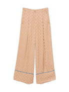 Pantaloni per donna Merci beige a pois con due tasche diagonali laterali P347R CHOCOLATE MILK MERCI 