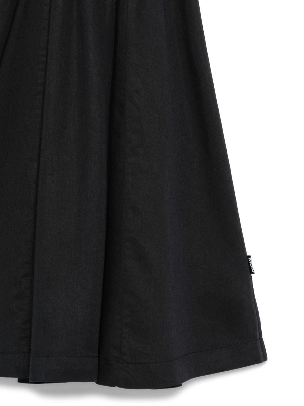 Abito Charlize per bambina Molo nero con corpetto arricciato 2S26E120 0099 MOLO KIDS 