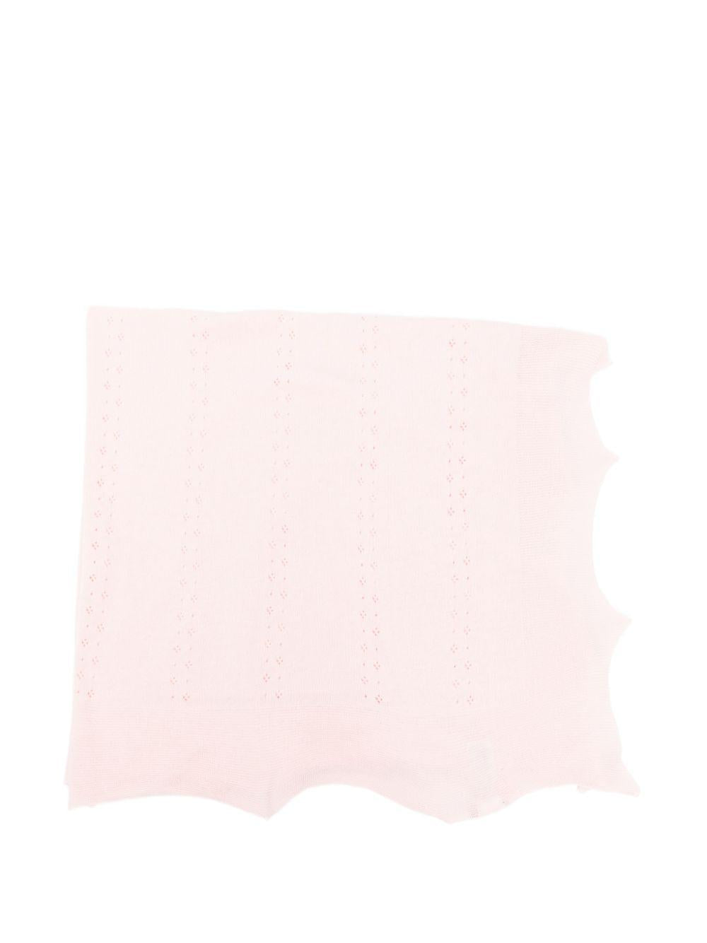 Coperta per neonata Paz Rodriguez rosa con lavorazione a maglia 029-123684 322 PaZ RODRIGUEZ KIDS 