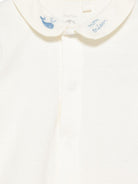 Tutina per neonati Petit Bateau beige con colletto ricamato A0FSV 01 PETIT BATEAU KIDS 