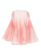 Abito per bambina Maison Ava rosa con decorazione in cristalli MA FW25 GC48 PINK/WHITE MAISON AVA KIDS 