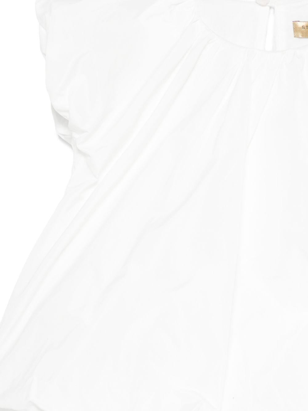 Blusa per bambina Stella McCartney Kids bianca con arricciatura TY5A72 S0183 101 STELLA McCARTNEY KIDS 