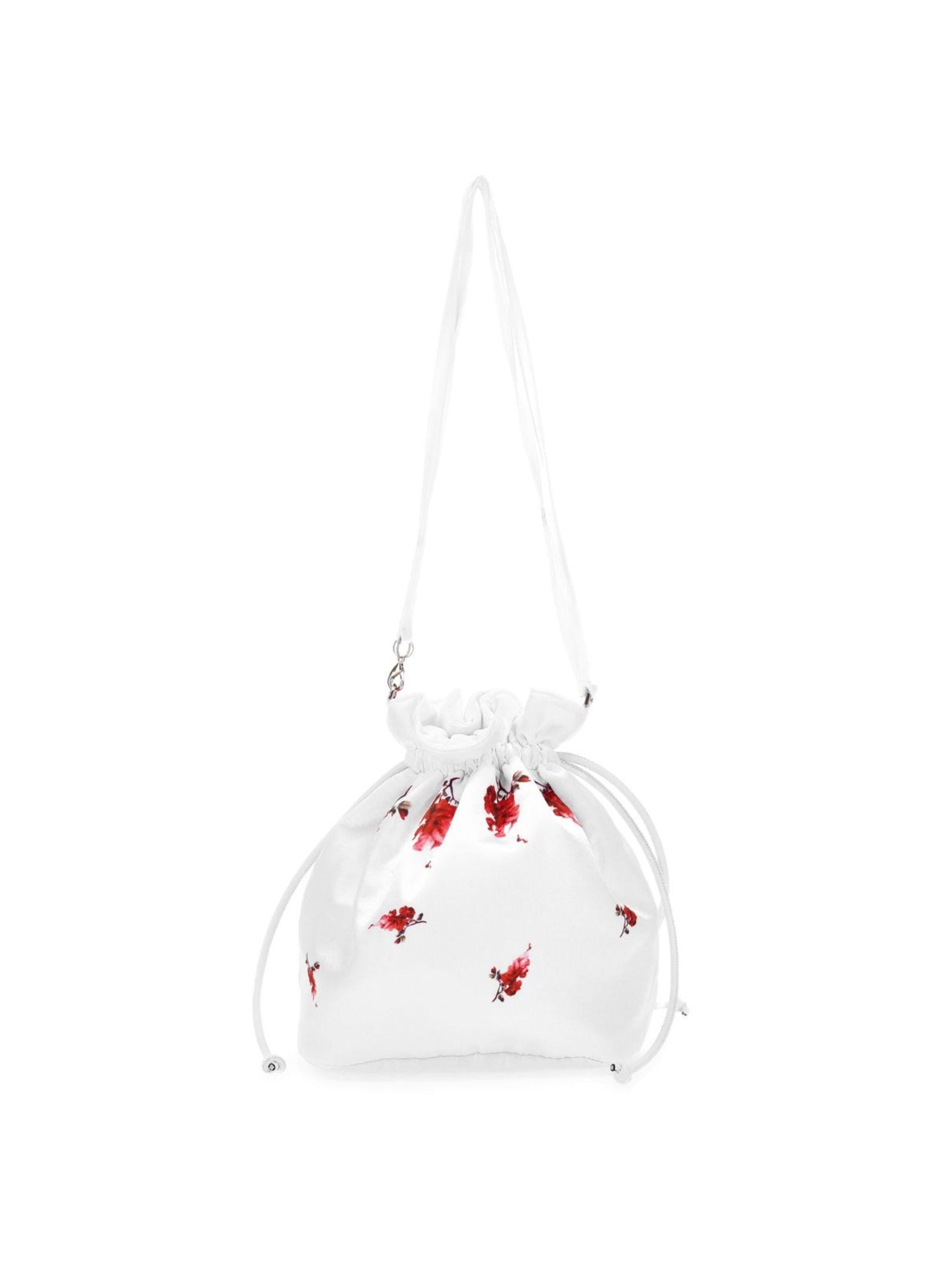 Borsa per bambina Monnalisa bianca con stampa a fiori 79G001 7066 0001 MONNALISA KIDS 