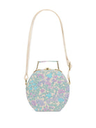 Borsa per bambina Bonpoint viola con stampa a fiori C06GBAW00003 556 BONPOINT KIDS 
