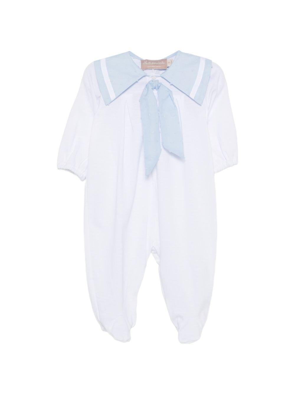 Tutina per neonato La Stupenderia bianca con dettaglio fiocco 2TBTT55 U39 LA STUPENDERIA 