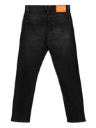 Jeans per bambina Versace Kids in denim nero modello dritto 10184651A13136 1D040 VERSACE KIDS 