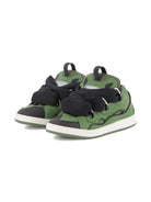 Sneakers Curb per bambino Lanvin Enfant verdi con linguetta imbottita N30308 665 LANVIN 