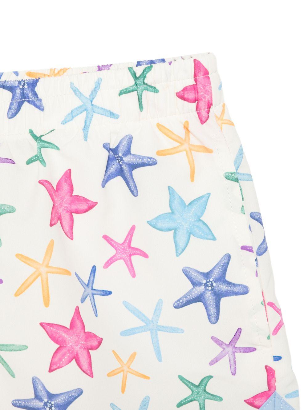 Costume Francie String per bambina MC2 Saint Barth Kids con stampa stelle marine all-over FRC0002 00578L MC2 ST. BARTH KIDS 