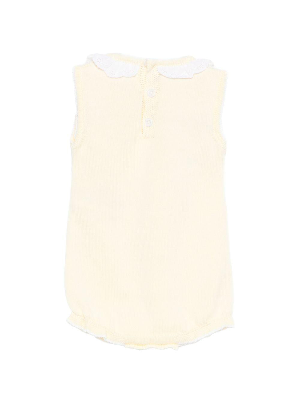 Tutina per neonata Paz Rodriguez gialla con dettaglio fiocco 022-123527 05 PaZ RODRIGUEZ KIDS 