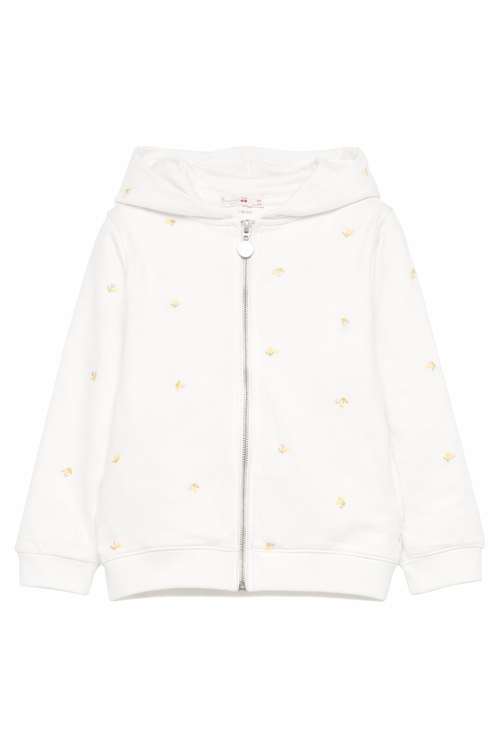 Felpa per bambina Bonpoint bianca con stampa floreale all-over S06GSWK00002 603 BONPOINT KIDS 