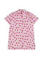 Abito per bambina Moschino Kids rosa con motivo righe HDV0HGLLB67 83658 MOSCHINO KIDS 