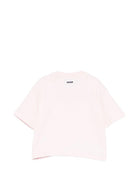 T-shirt per bambina MSGM Kids rosa con dettaglio nodo S6MSJGTH205 MS076 MSGM KIDS 