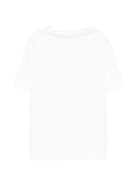 T-shirt per bambino Roberto Cavalli Kids bianca con logo sul petto CBP26090TS WHITE ROBERTO CAVALLI KIDS 