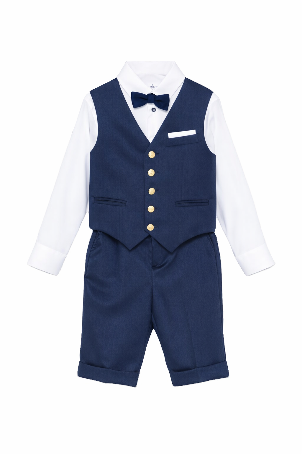 Completo per neonato Colorichiari blu con papillon MB458296 4874 60 COLORICHIARI 