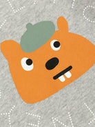 Felpa per neonato Stella McCartney Kids grigia con motivo Bear TX4630 Z0453 807 STELLA McCARTNEY KIDS 