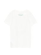 T-shirt per bambino Just Cavalli Kids bianca con dettaglio logo JBP26071TS PRISTINE ROBERTO CAVALLI KIDS 
