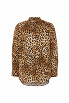 Camicia per bambina MC2 Saint Barth Kids animalier a maniche lunghe BRIG003 07520L MC2 ST. BARTH KIDS 