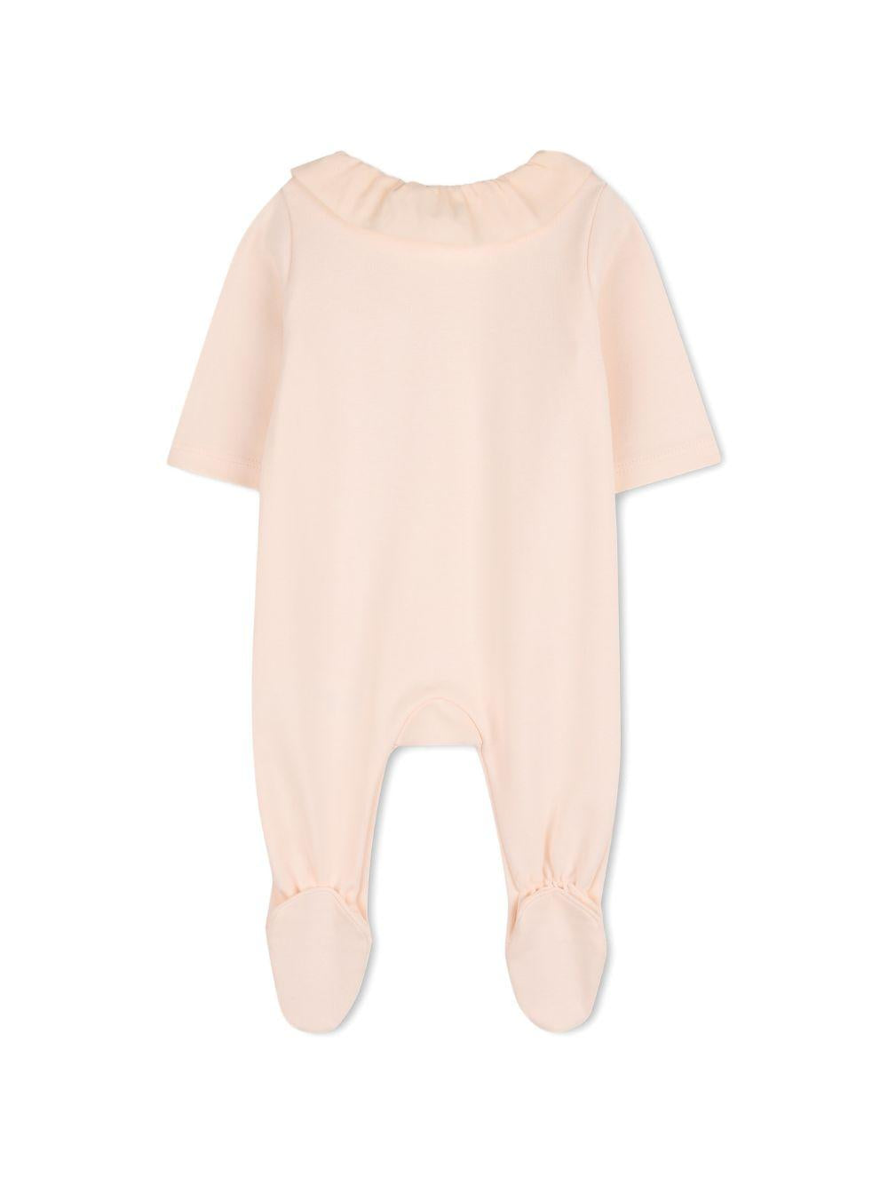 Set tutina, bavaglino e cappellino per neonata Chloé Kids rosa con volant C20926 440 CHLOE' KIDS 