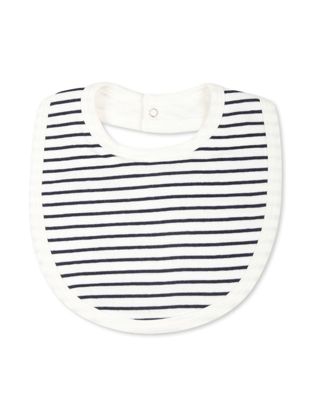 Set di due bavaglini per neonati Patit Bateau bianco con stampa grafica all-over A0ASH 03 PETIT BATEAU 