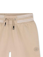 Shorts da bambino Boss Kids beige con motivo a righe J52929 249 BOSS KIDS 