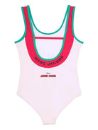 Costume da bagno per bambina The Marc Jacobs Kids x Disney rosa con stampa grafica W60756 475 THE MARC JACOBS KIDS 