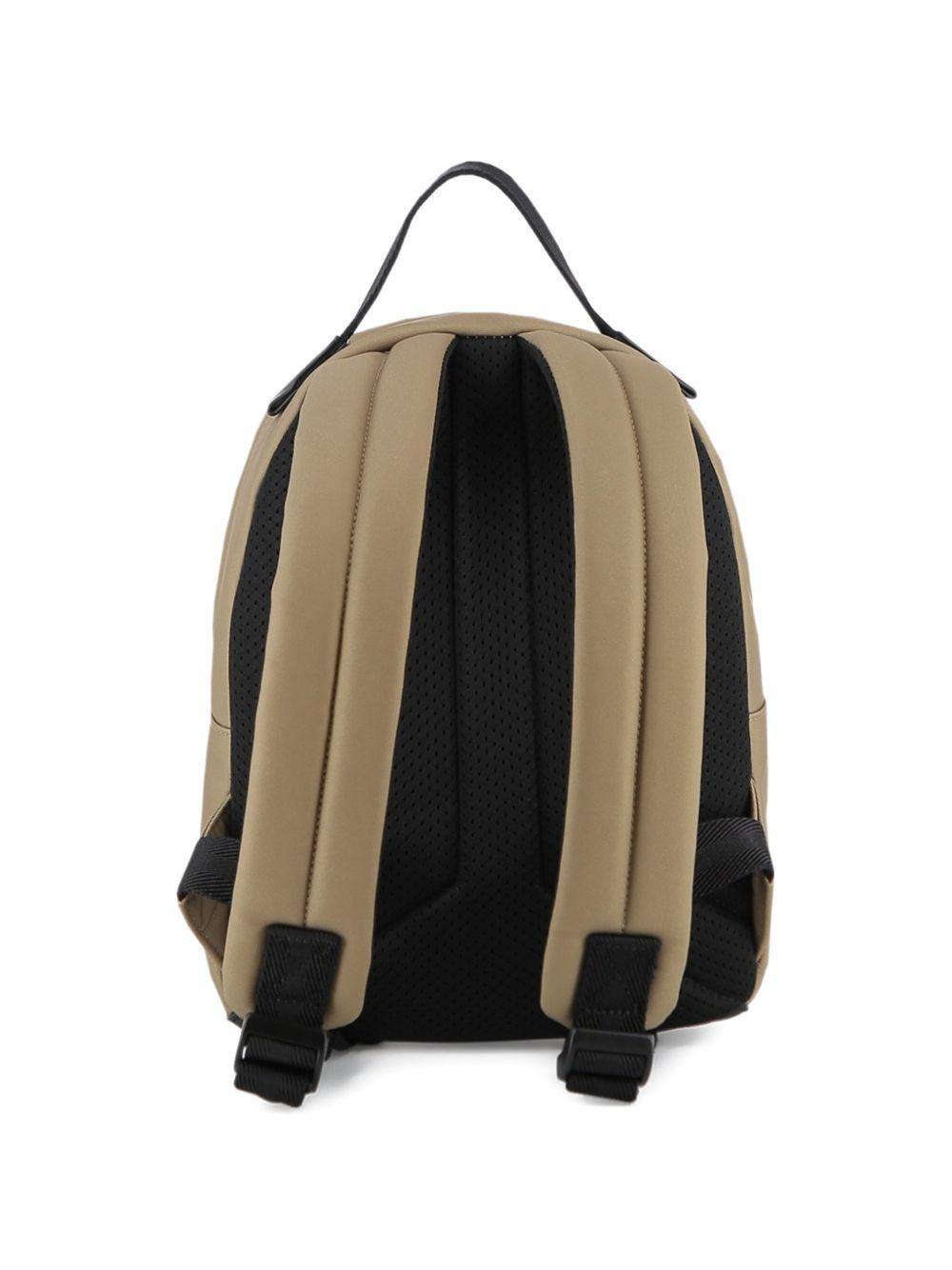 Zaino per bambino Boss Kids beige con toppa con logo quadrato J53136 295 BOSS KIDS 