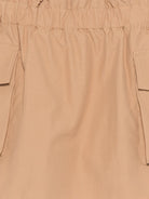 Minigonna per bambina Balmain Kids beige con tasche a patta BY7B01 B0094 116 BALMAIN KIDS 