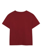 T-shirt per bambina Michael Kors Kids rossa con logo ricamato R30494 95L MICHAEL KORS KIDS 