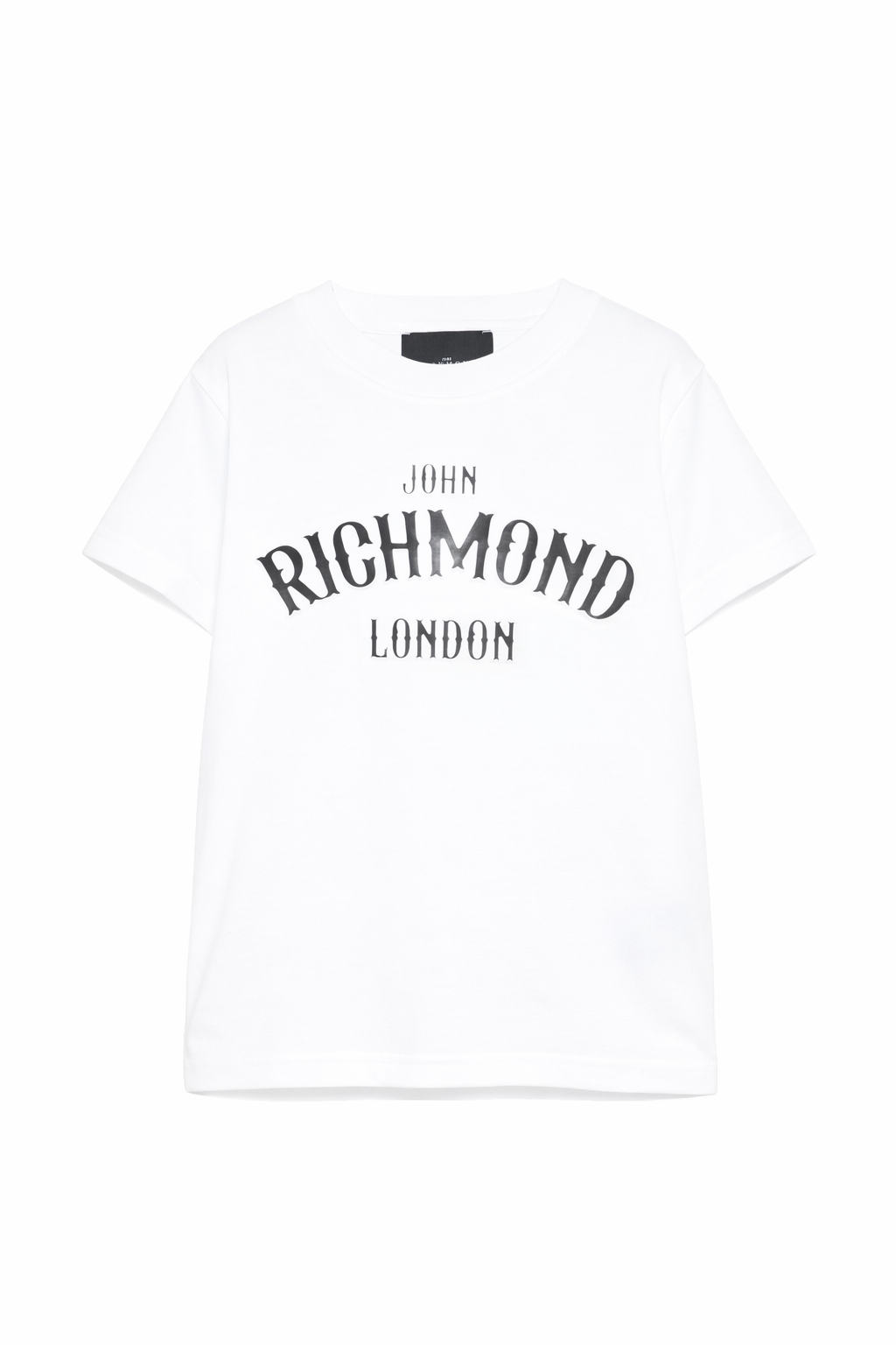 T-shirt per bambina John Richmond Junior bianca con dettaglio logo RGP26048TS WHITE JOHN RICHMOND KIDS 