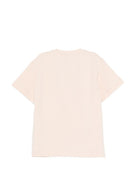 T-shirt per bambina Elisabetta Franchi La Mia Bambina rosa con dettaglio logo EFTS2610JE006 C125 ElISABETTA FRANCHI KIDS 