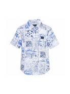 Camicia per bambino Paul & Shark Junior multicolore a fantasia WUC003LLB70 85301 PAUL & SHARK KIDS 
