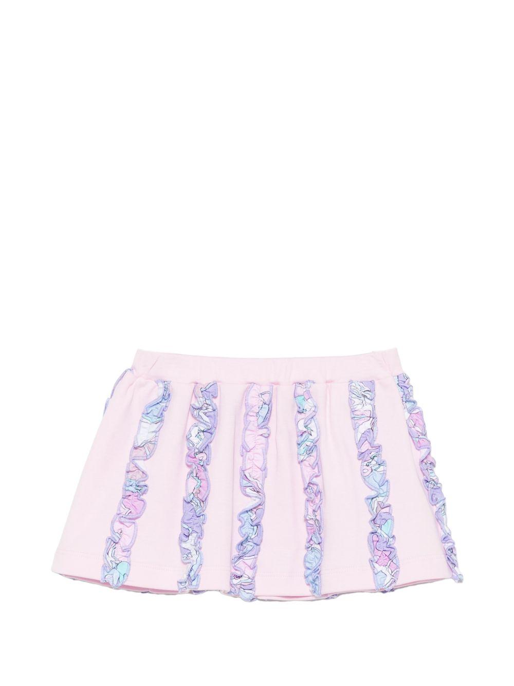 Gonna per neonata Emilio Pucci Junior rosa con dettagli con volant PZ7001 Z3278 51S EMILIO PUCCI KIDS 