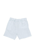Shorts per neonato Fay Kids azzurri con logo ricamato sul retro FY6579 I0318 607 FAY KIDS 