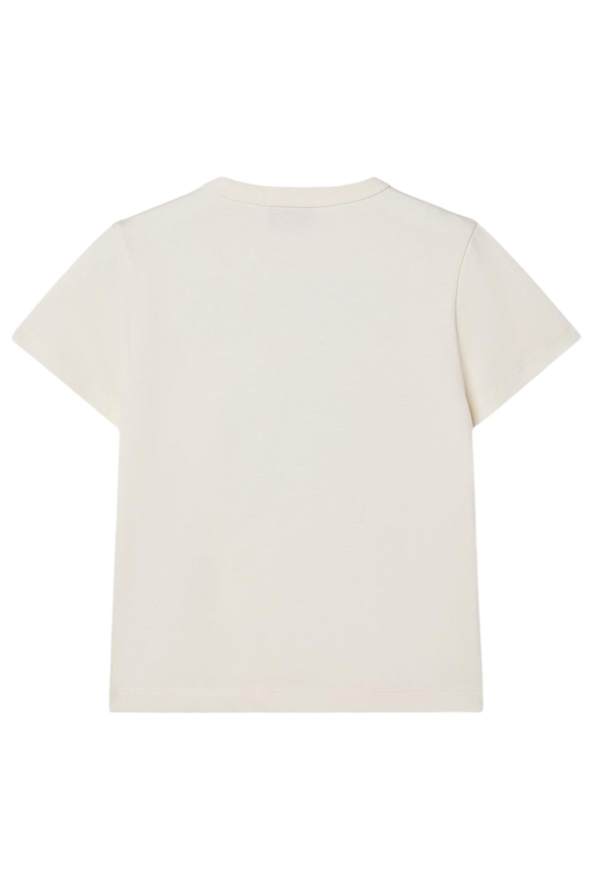 T-shirt per bambina Emilio Pucci Junior bianca con ricamo logo PY8A01 Z3672 102LI EMILIO PUCCI KIDS 