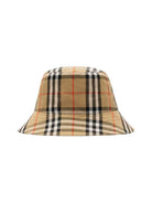 Cappello per bambini Burberry Kids beige con motivo Vintage Check 8117410 B9368 BURBERRY KIDS 