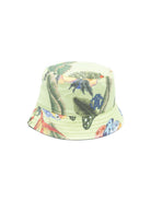 Cappello bucket per neonato Roberto Cavalli Kids verde con stampa volatili CIP26088HA TROP. LIME ROBERTO CAVALLI KIDS 
