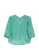 Camicia da donna Merci verde con scollo a V CAM014P MATCHA MERCI 