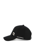 Berretto per bambini Karl Lagerfeld Kids nero con dettaglio logo Z31217 09B KARL LAGERFELD KIDS 