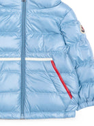 Giubbino per neonato Moncler Enfant azzurro con design imbottito L29511A00007597YX 71G MONCLER KIDS 