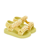 Sandali per bambina Monnalisa gialli con applicazioni a perline 8CG012 7700 0014 MONNALISA KIDS 