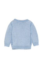 Maglione per neonato Polo Ralph Lauren Kids azzurro con bandiera ad intarsio 320A12207 001 Ralph Lauren kids 