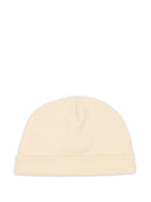 Berretto per neonati Moschino Kids beige con motivo orsetto MUX05ULCA19 20404 MOSCHINO KIDS 