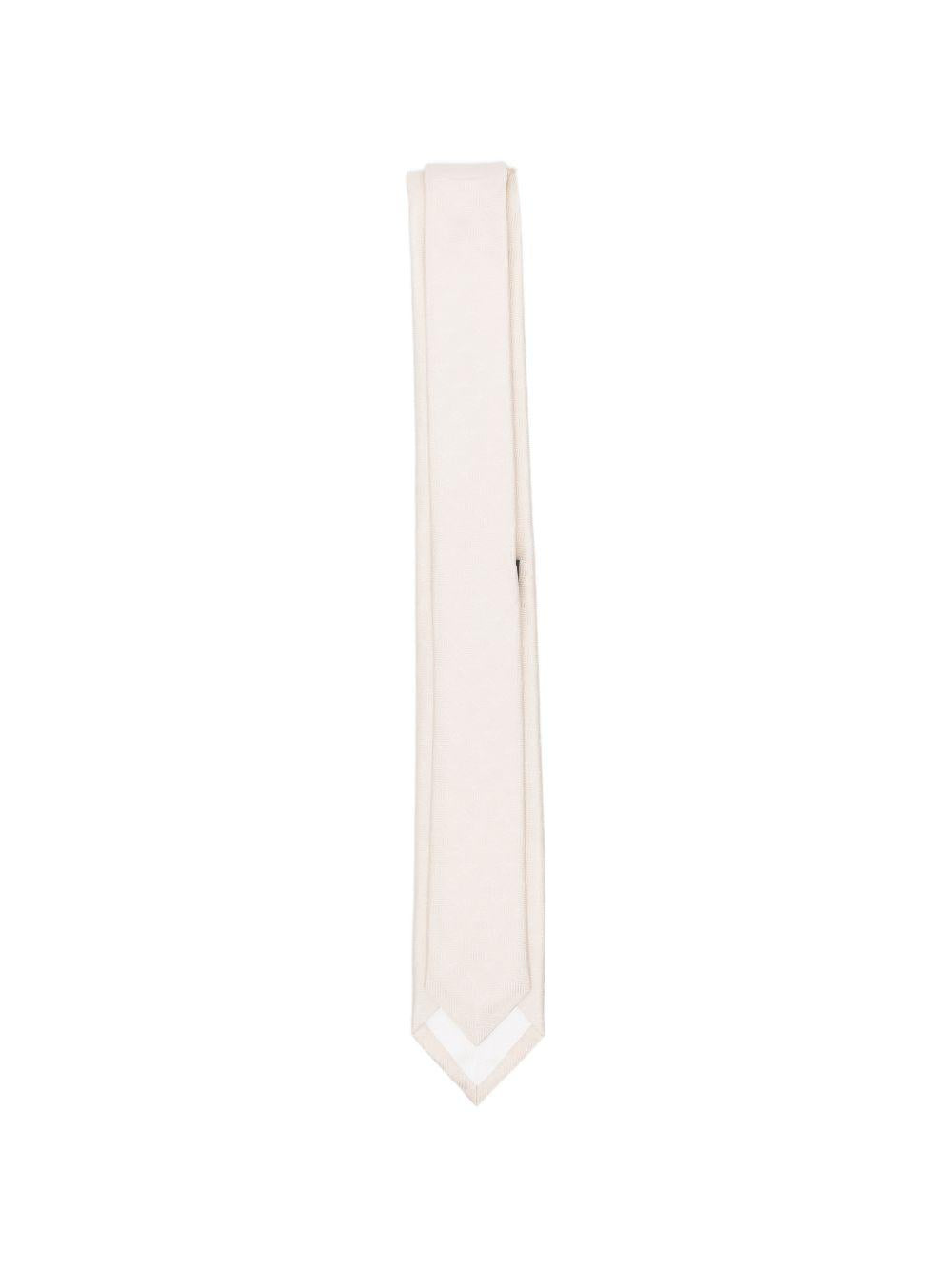 Cravatta per bambino Emporio Armani beige testurizzata EB000843 AF23748 F1018 EMPORIO ARMANI KIDS 
