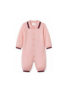 Tutina per neonata Gucci Kids rosa con finiture motivo Web 825863XKEXN 5013 GUCCI KIDS 