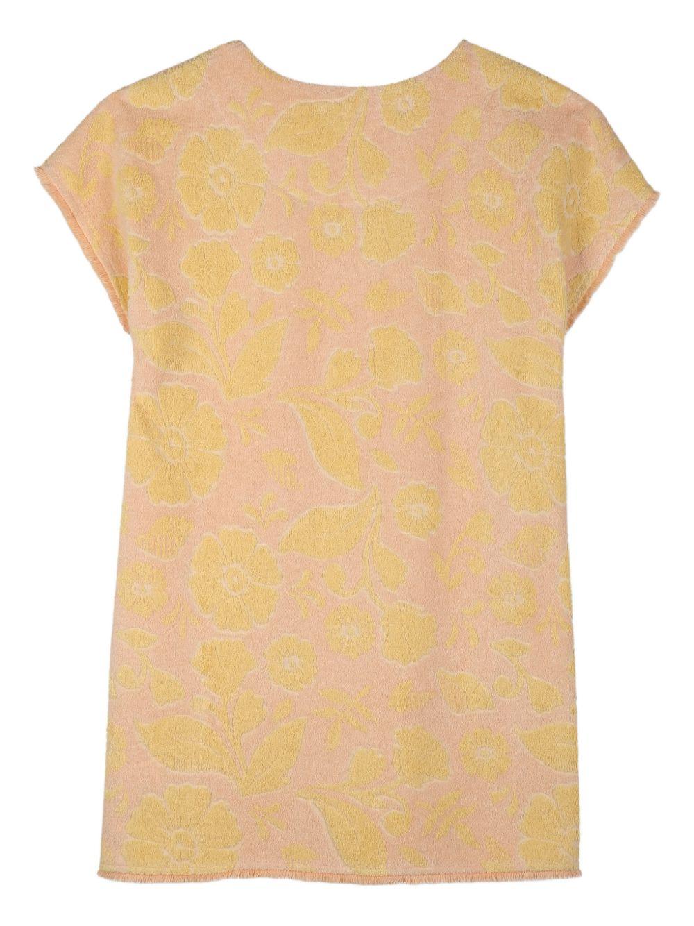 Abito per bambina Chloé Kids rosa con stampa a fiori C20820 S05 CHLOE' KIDS 